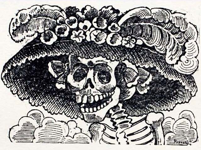 José Guadalupe Posada’s “La Catrina.” (Courtesy New World Prints Collection)
