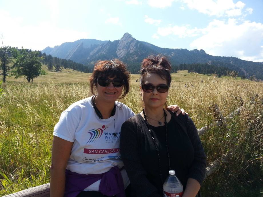 Graciela Tiscareño-Sato (left) with Sandra Artalejeo (right) meeting for the first time in Boulder. (Photo/Graciela Tiscareño-Sato)